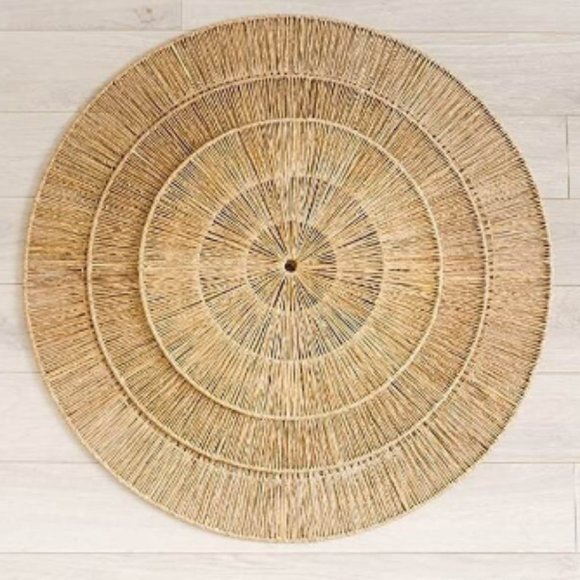 Set of 3  Seagrass Wall Basket For Wall Decor, Natural African Baskets - Picture 3 of 4